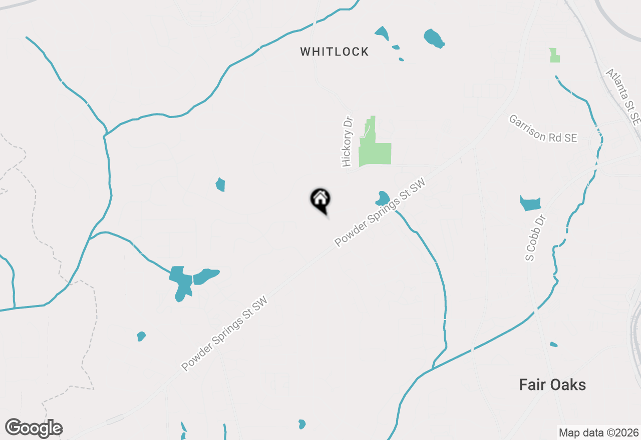 Map of 860 Hickory Drive Sw, Marietta, GA 30064