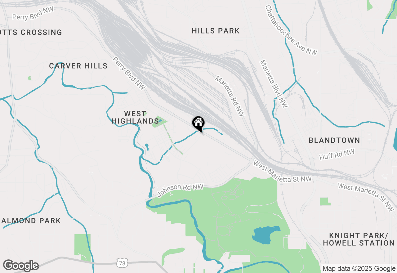 Map of 1744 Habershal Drive Nw, Atlanta, GA 30318
