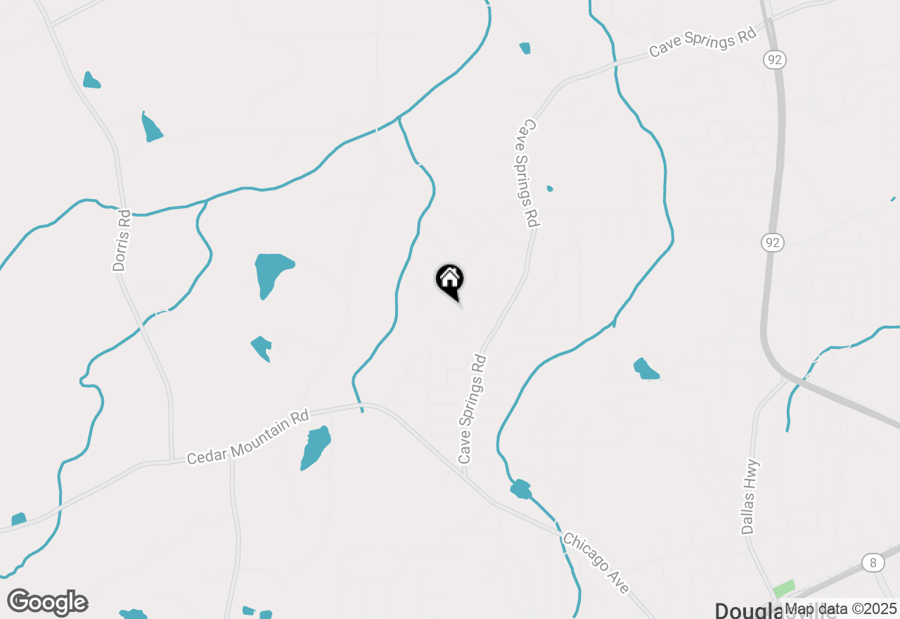 Map of 1103 Amberglade Way, Douglasville, GA 30134