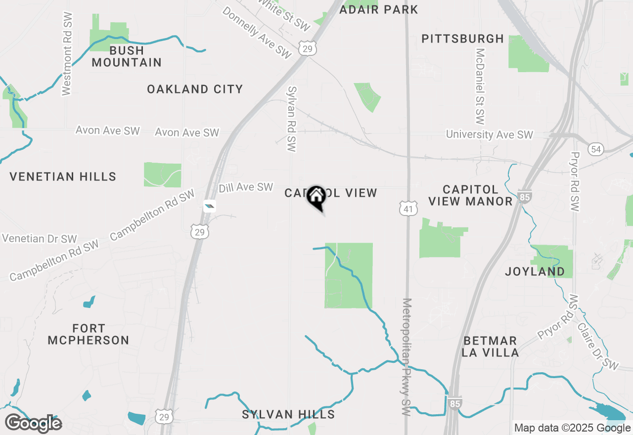 Map of 1420 Graham Street Sw, Atlanta, GA 30310