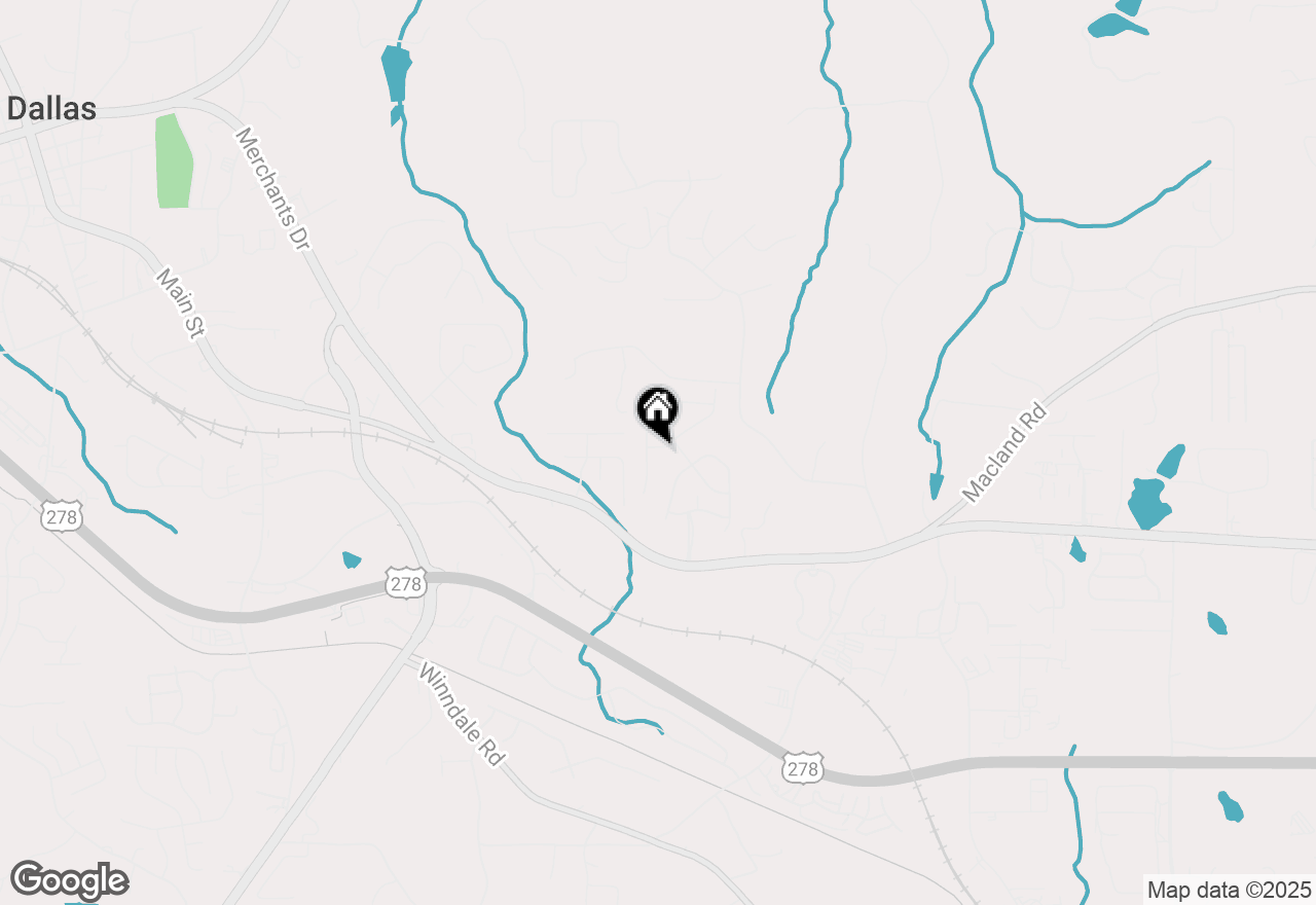 Map of 102 Hollyhock Lane, Dallas, GA 30132