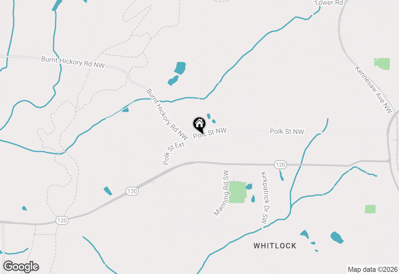 Map of 988 Wemberley Lane, Marietta, GA 30064