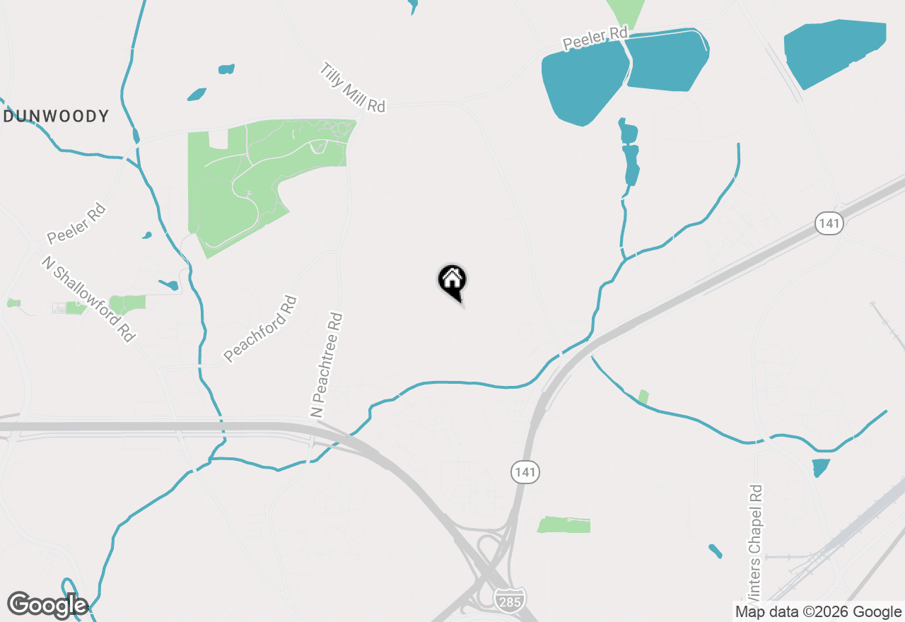 Map of 4259 Huntington Circle, Dunwoody, GA 30338