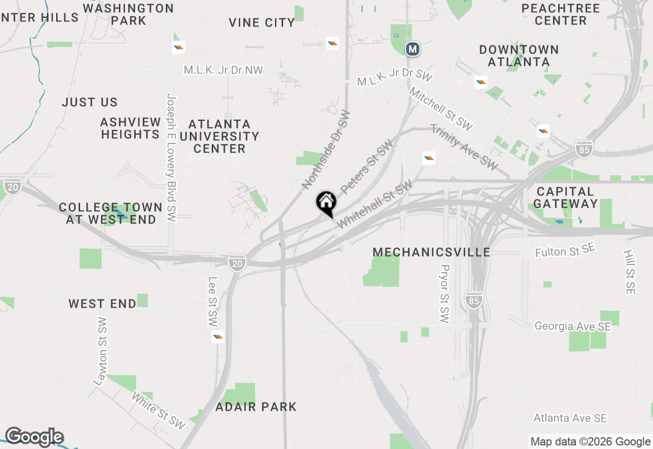 Map of 505 Whitehall Street Sw #204, Atlanta, GA 30303