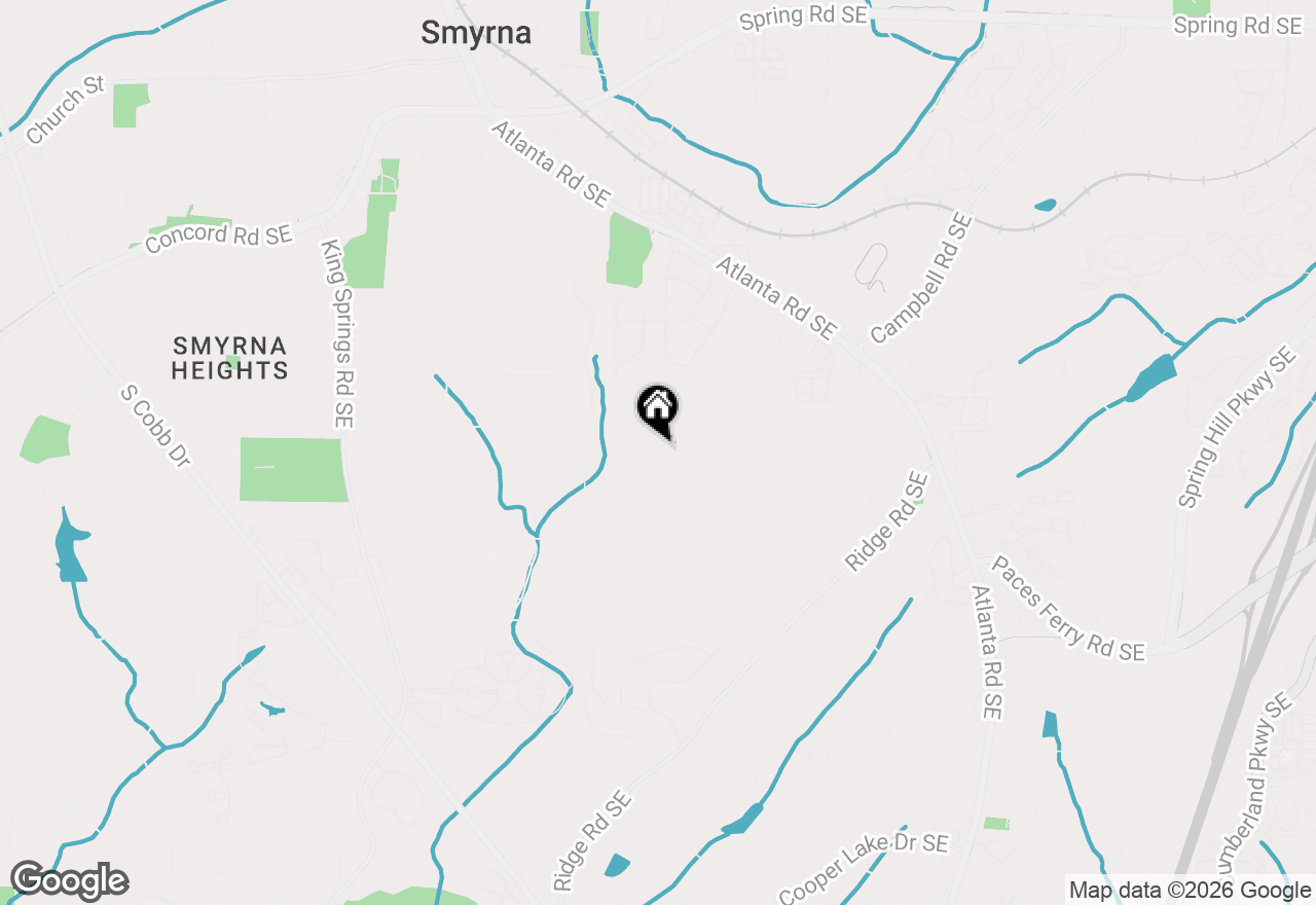 Map of 3452 Shawnee Trail Se, Smyrna, GA 30080