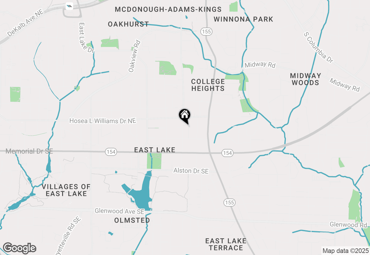 Map of 68 Spence Avenue Se, Atlanta, GA 30317