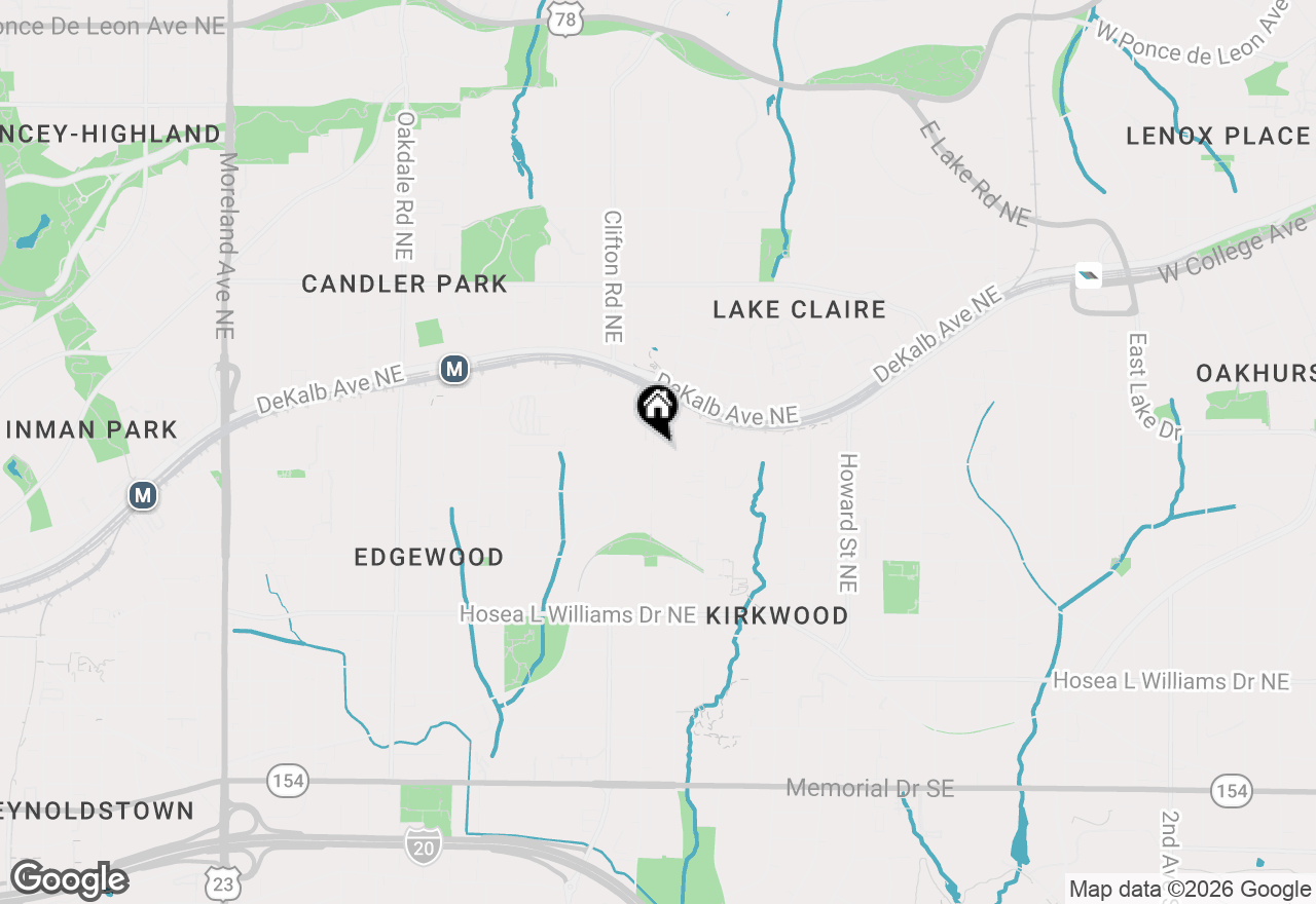 Map of 195 Arizona Avenue #121, Atlanta, GA 30307