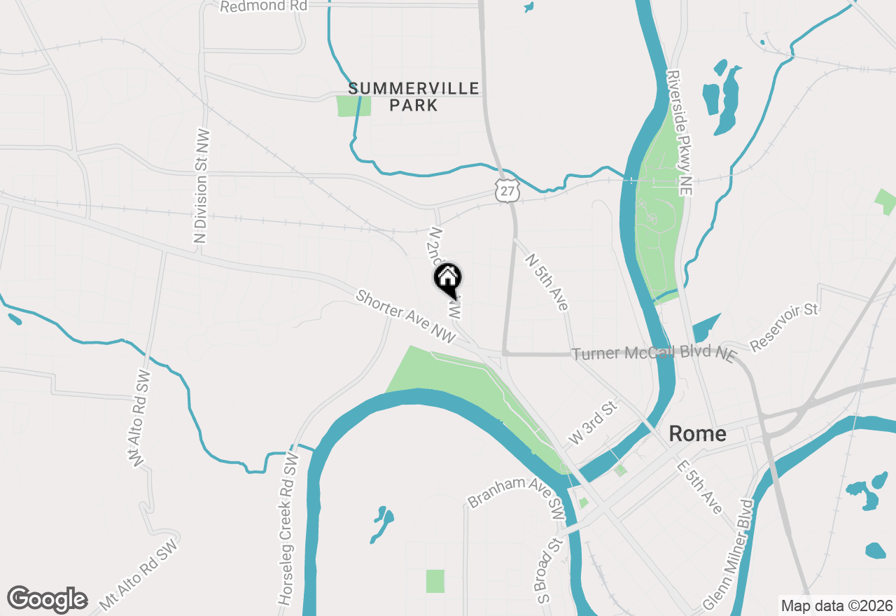 Map of 1005 N 2nd Avenue Nw #6, Rome, GA 30165
