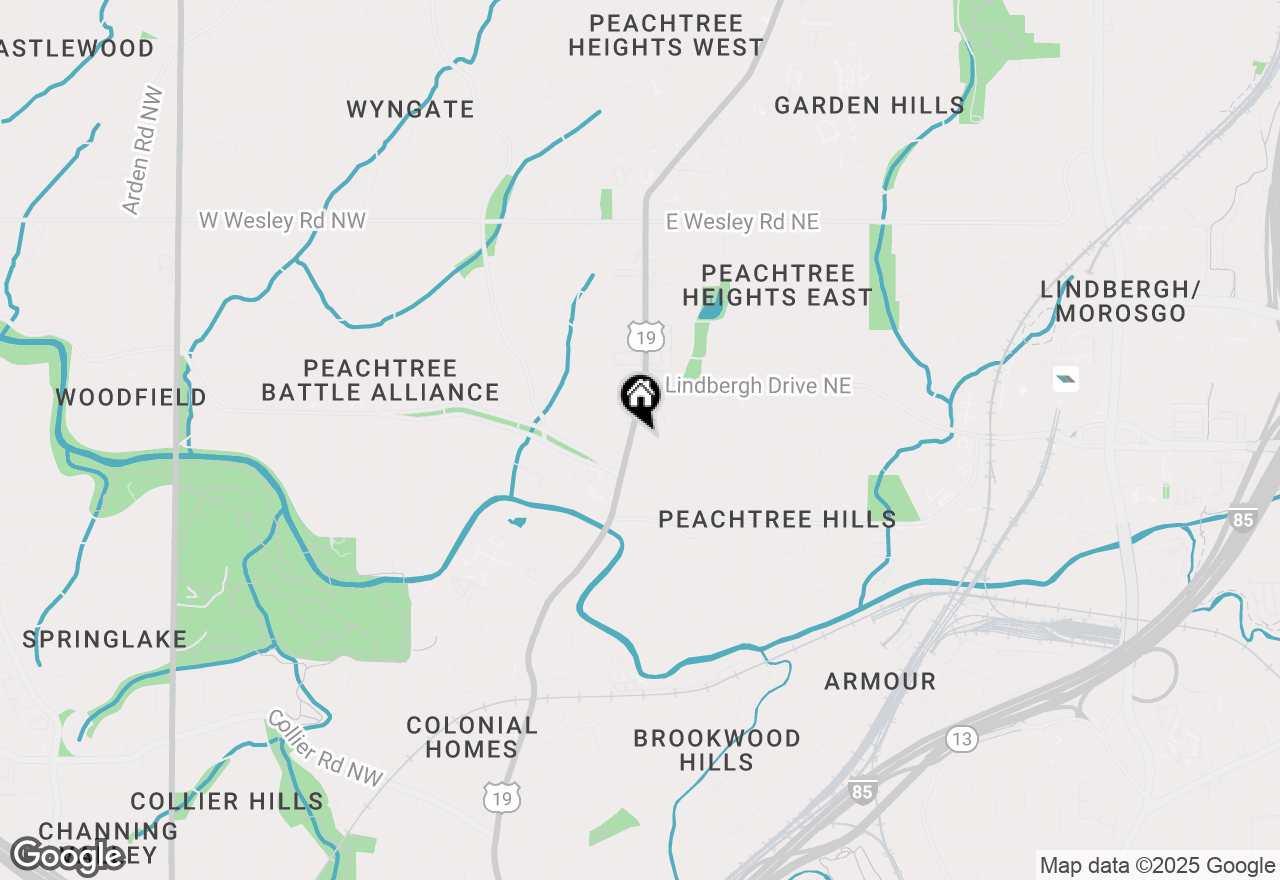 Map of 2425 Peachtree Road #501, Atlanta, GA 30305