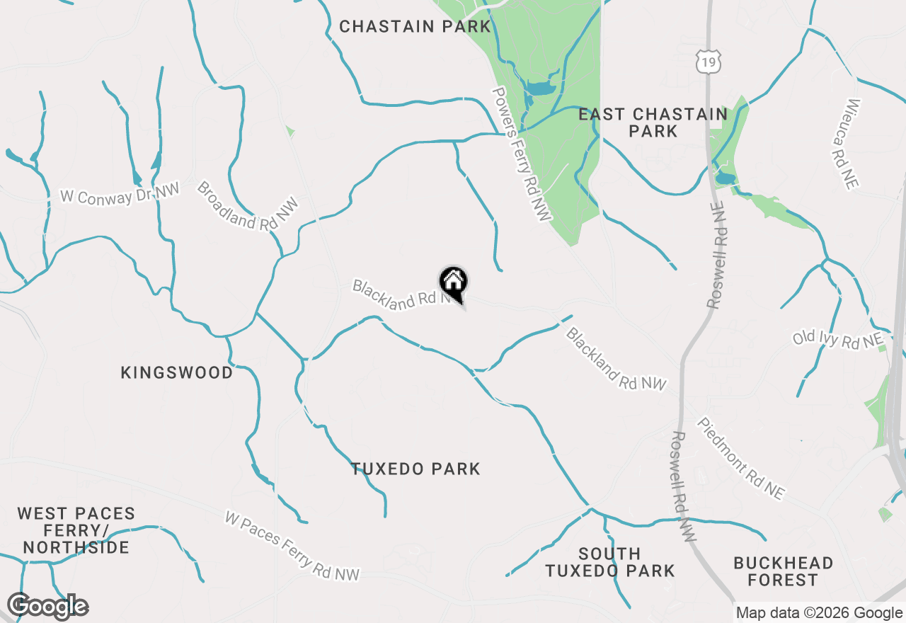 Map of 280 Blackland Road Nw, Atlanta, GA 30342
