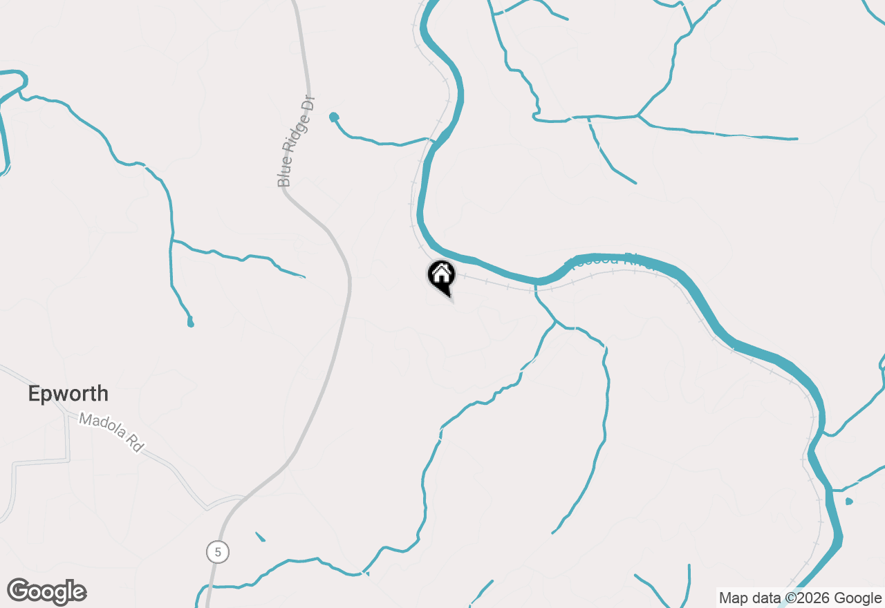 Map of 50 W Shalom Court, Blue Ridge, GA 30513