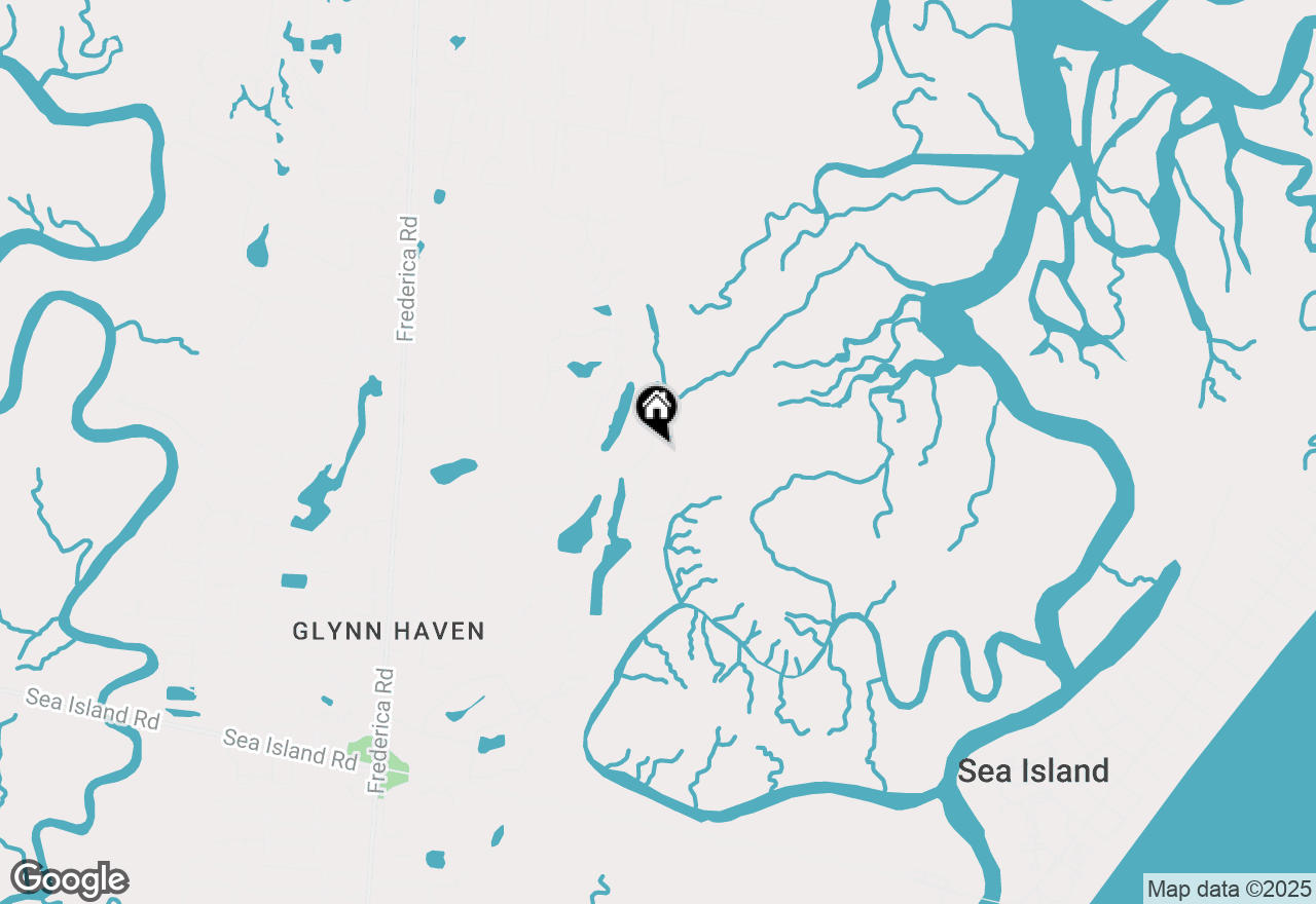 Map of 406 Palm Drive, St Simons Island, GA 31522