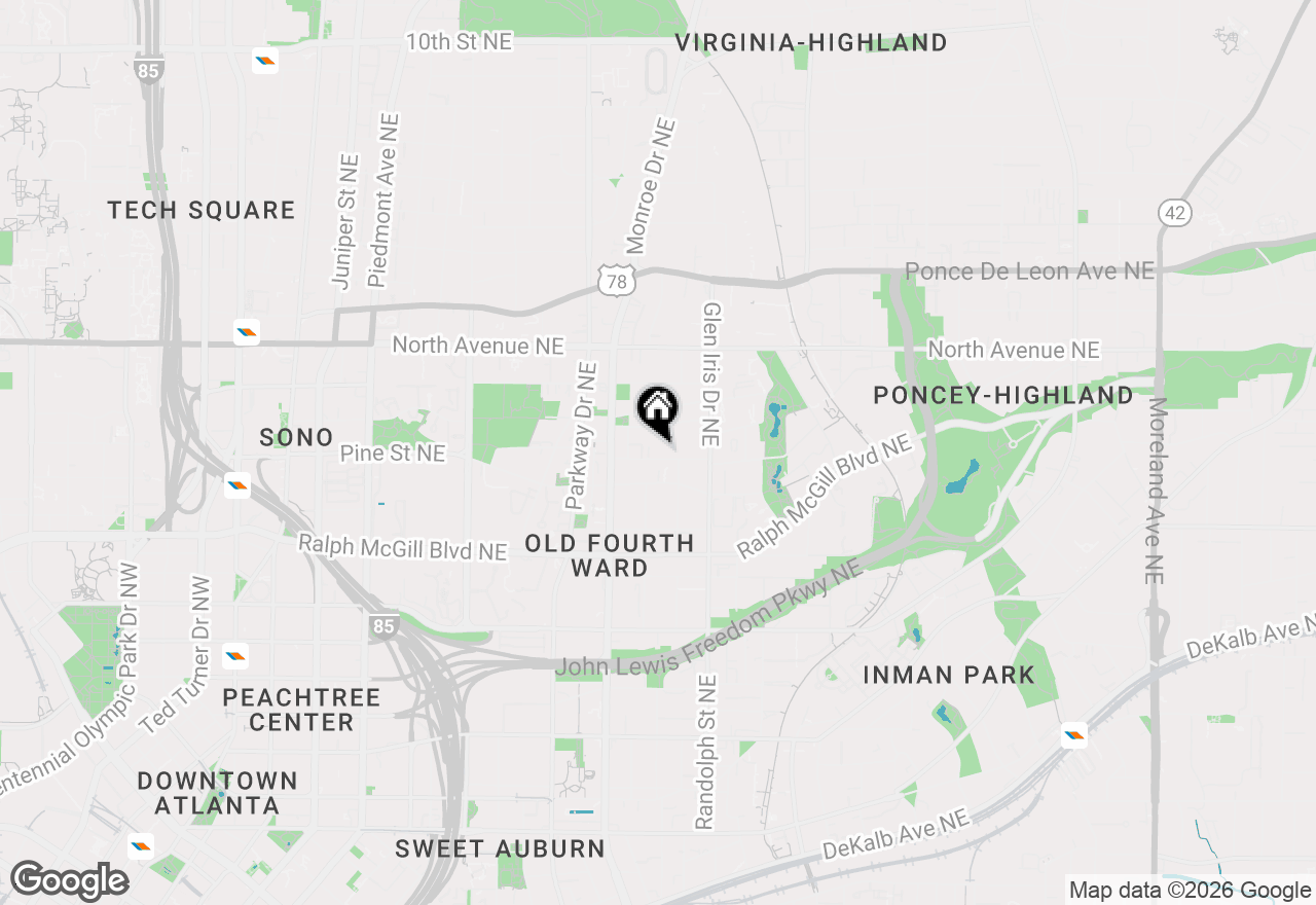 Map of 528 Rankin Street Ne, Atlanta, GA 30308