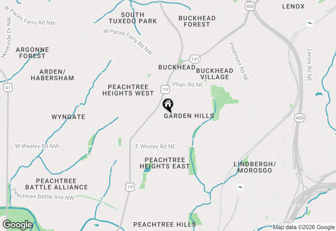 Map of 2709 Southwell Street Ne, Atlanta, GA 30305