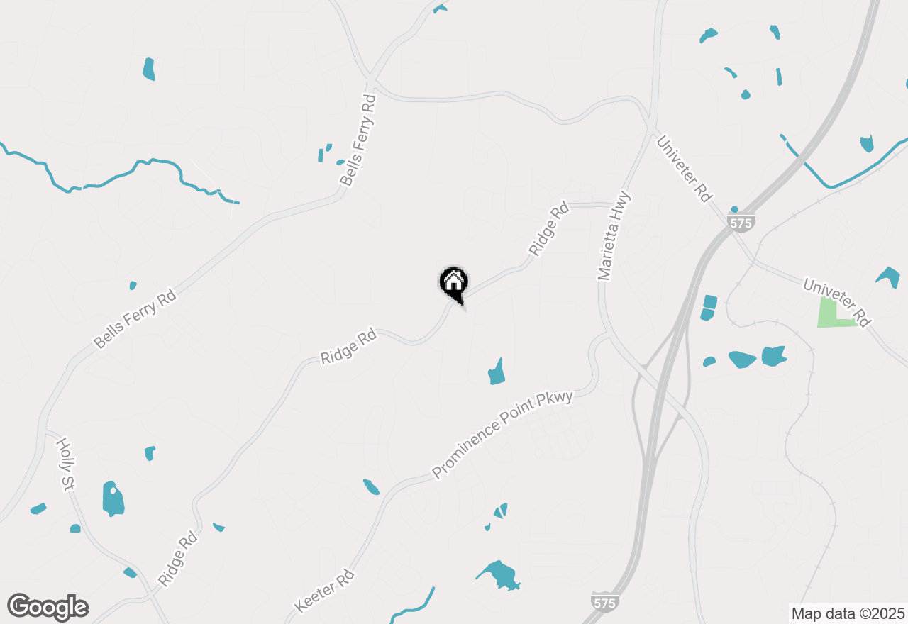 Map of 2550 Ridge Road, Canton, GA 30114