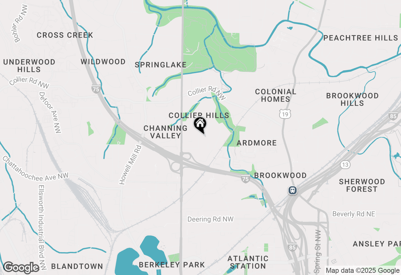 Map of 1851 Colland Drive Nw, Atlanta, GA 30318
