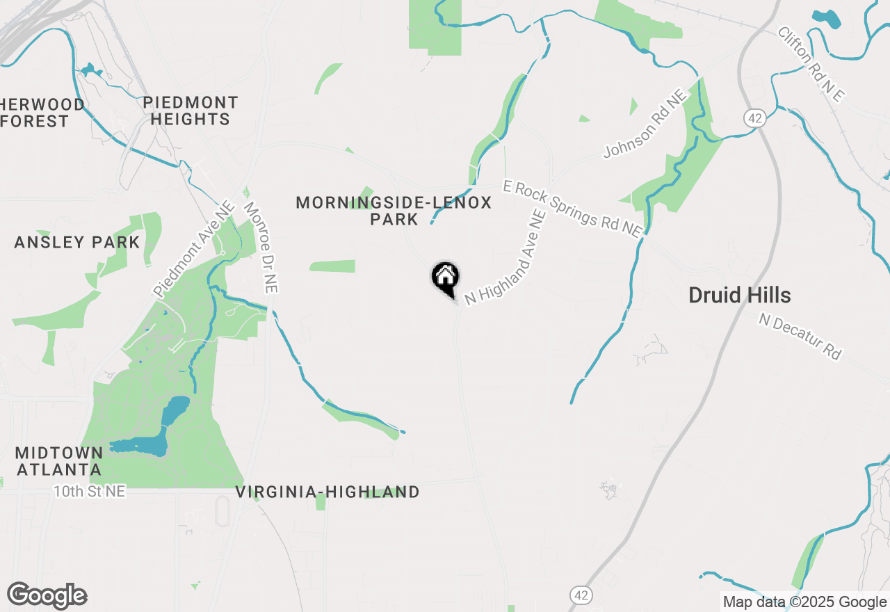Map of 1350 N Morningside Drive #8, Atlanta, GA 30306