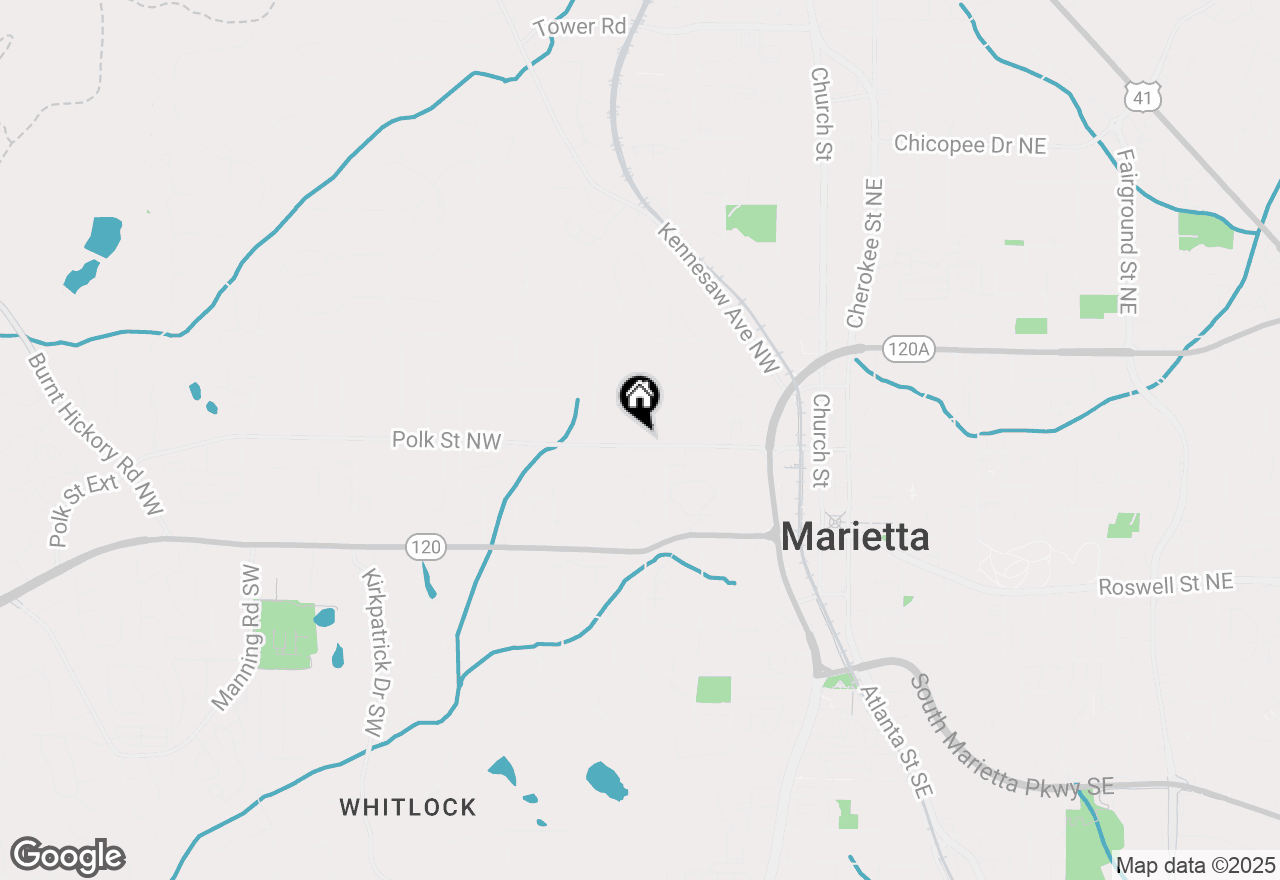 Map of 194 Polk Street Nw, Marietta, GA 30064