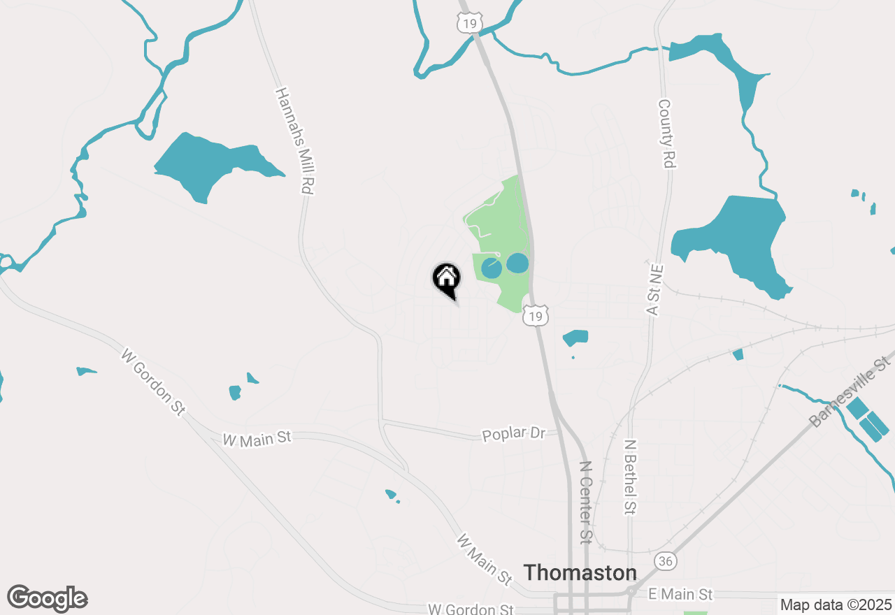 Map of 105 N Street Sw, Thomaston, GA 30286