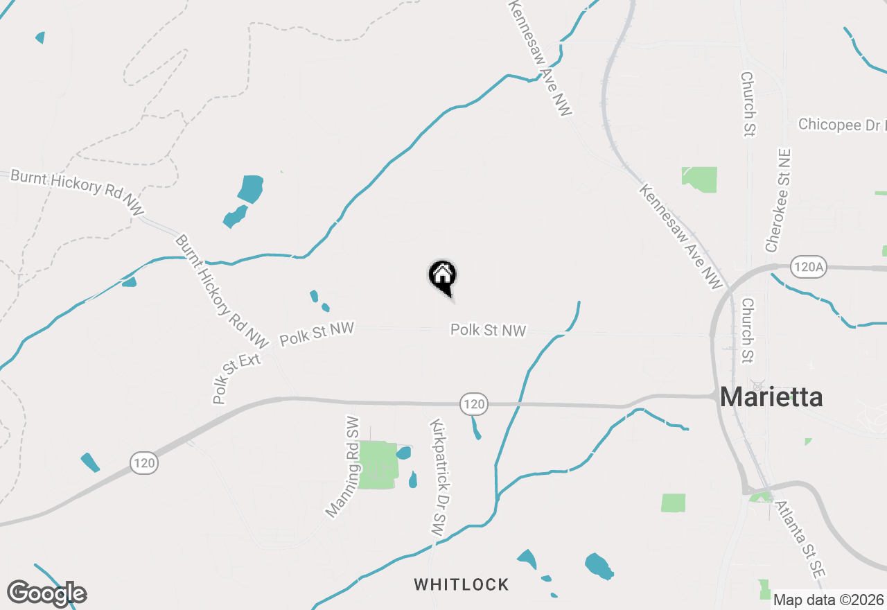 Map of 200 Evelyn Street Nw, Marietta, GA 30064