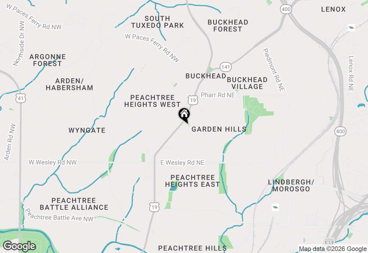 Map of 2881 Peachtree Road Ne #702, Atlanta, GA 30305