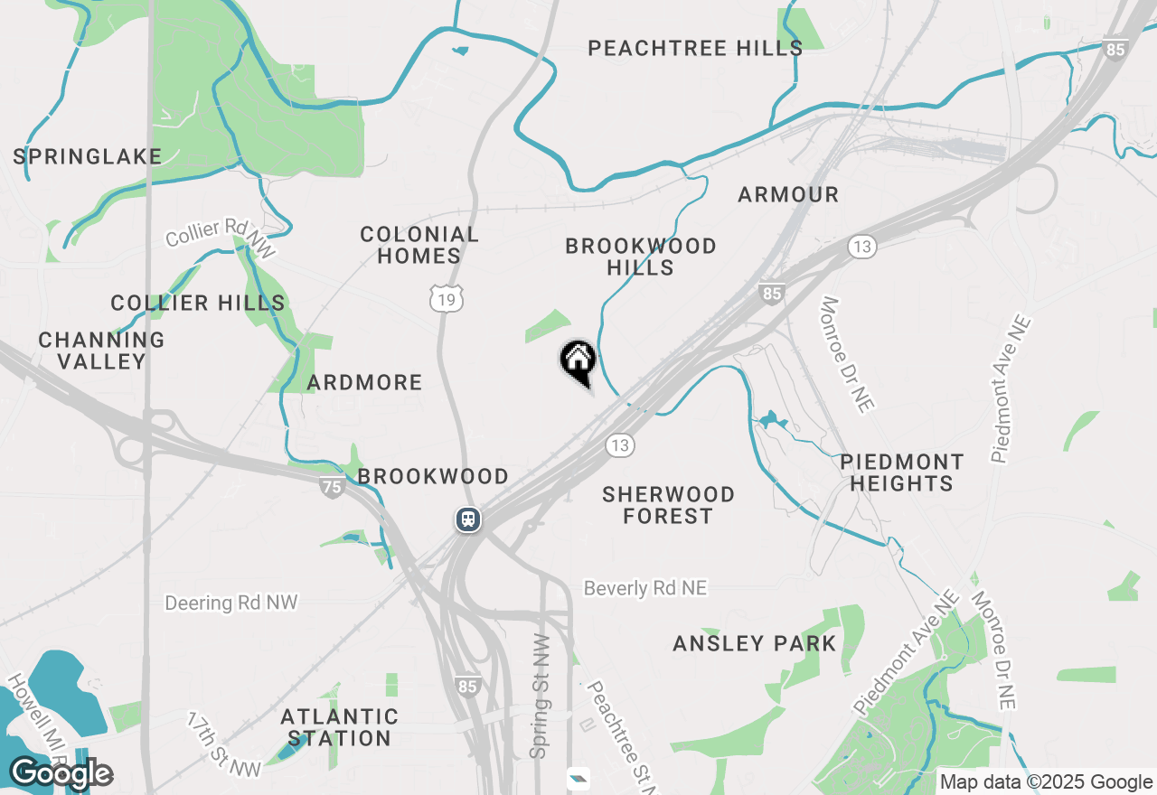 Map of 155 Huntington Road Ne, Atlanta, GA 30309