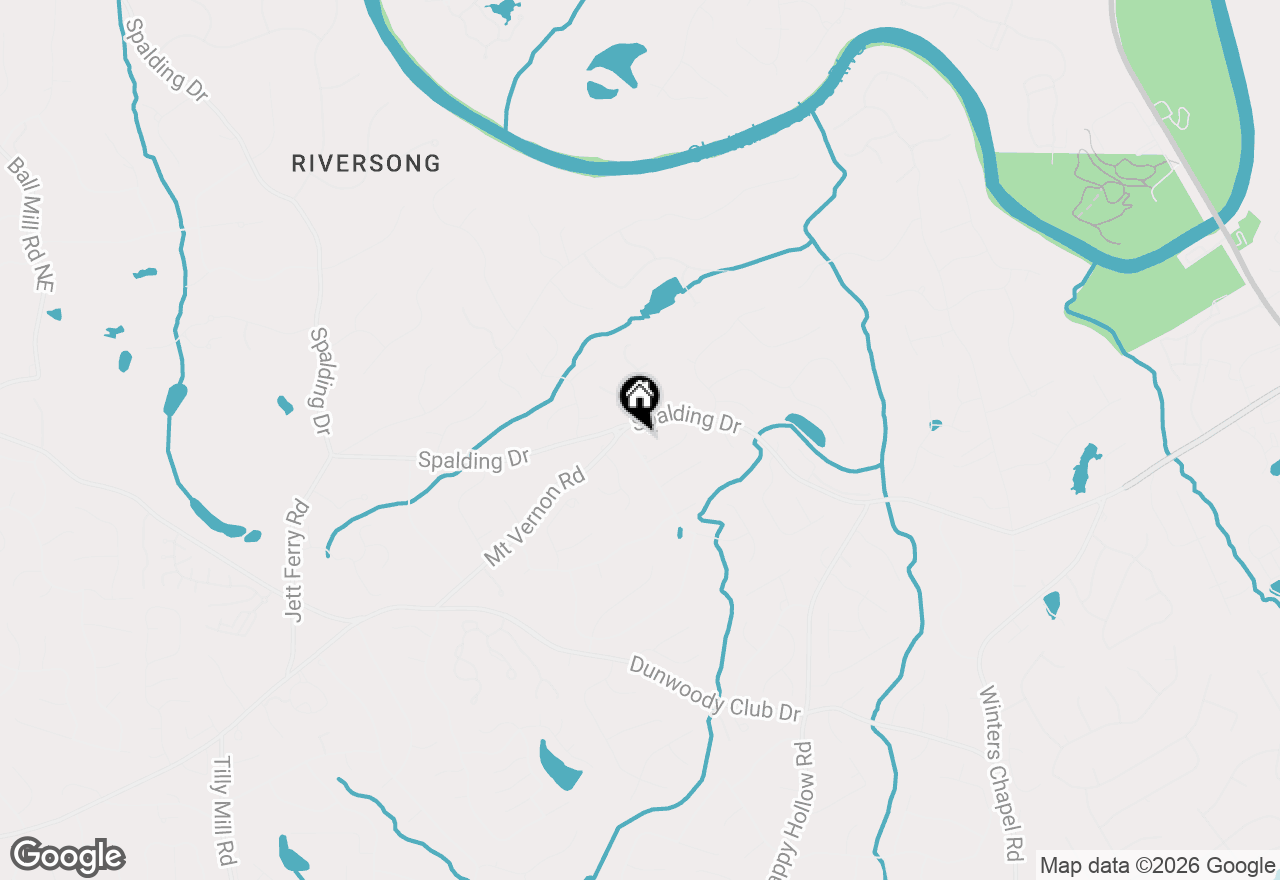 Map of 7585 Hunters Woods Drive, Atlanta, GA 30350