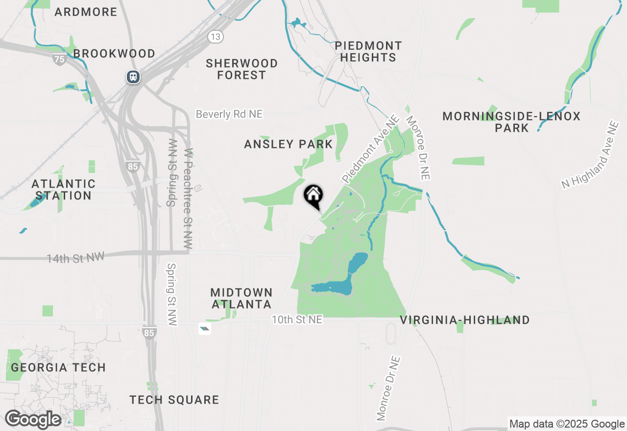 Map of 10 S Prado Ne, Atlanta, GA 30309