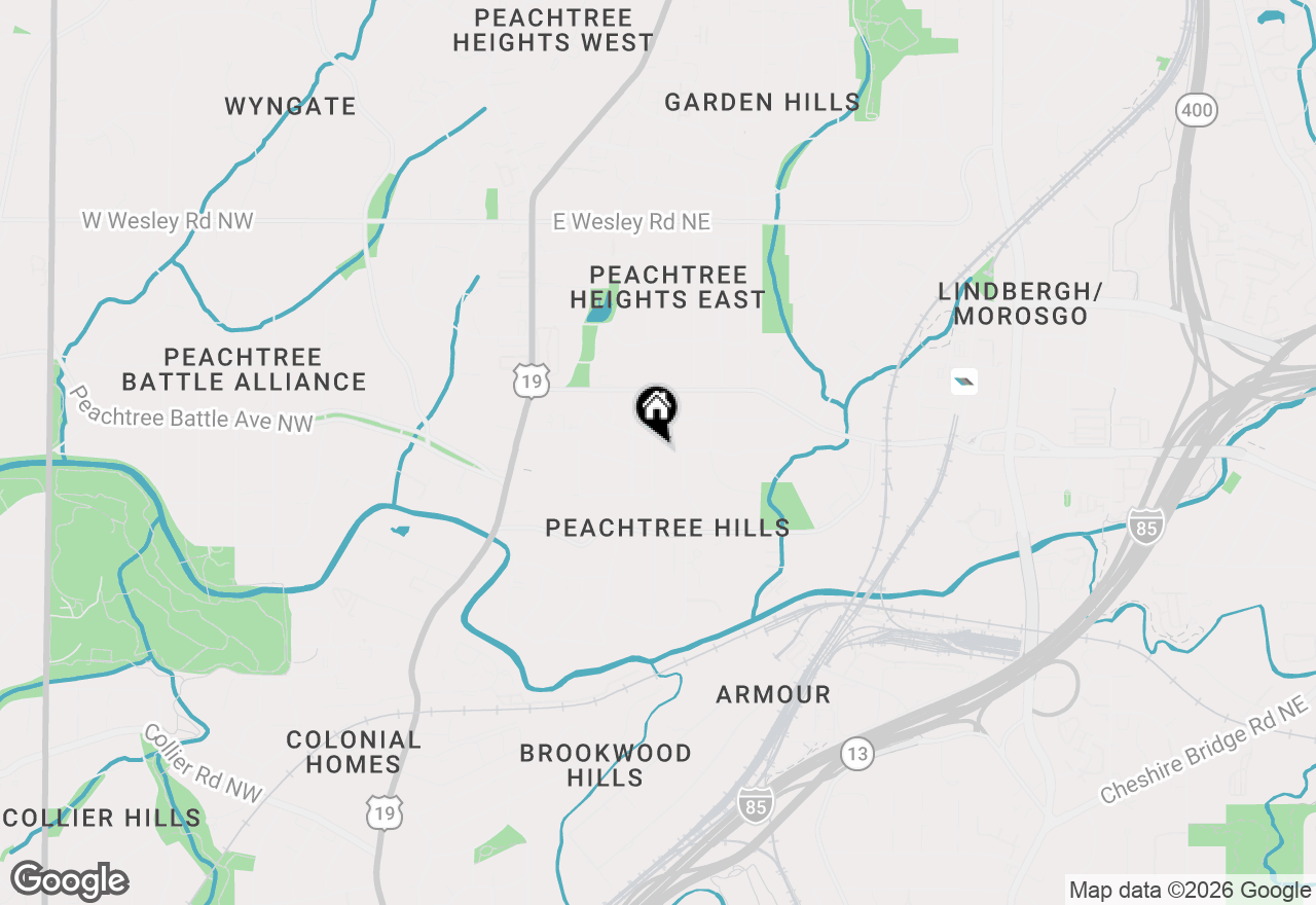 Map of 2327 Shenandoah Avenue Ne, Atlanta, GA 30305
