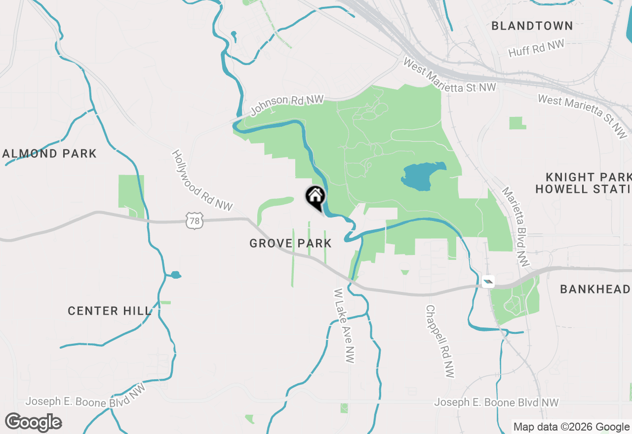 Map of 805 Gertrude Place Nw, Atlanta, GA 30318