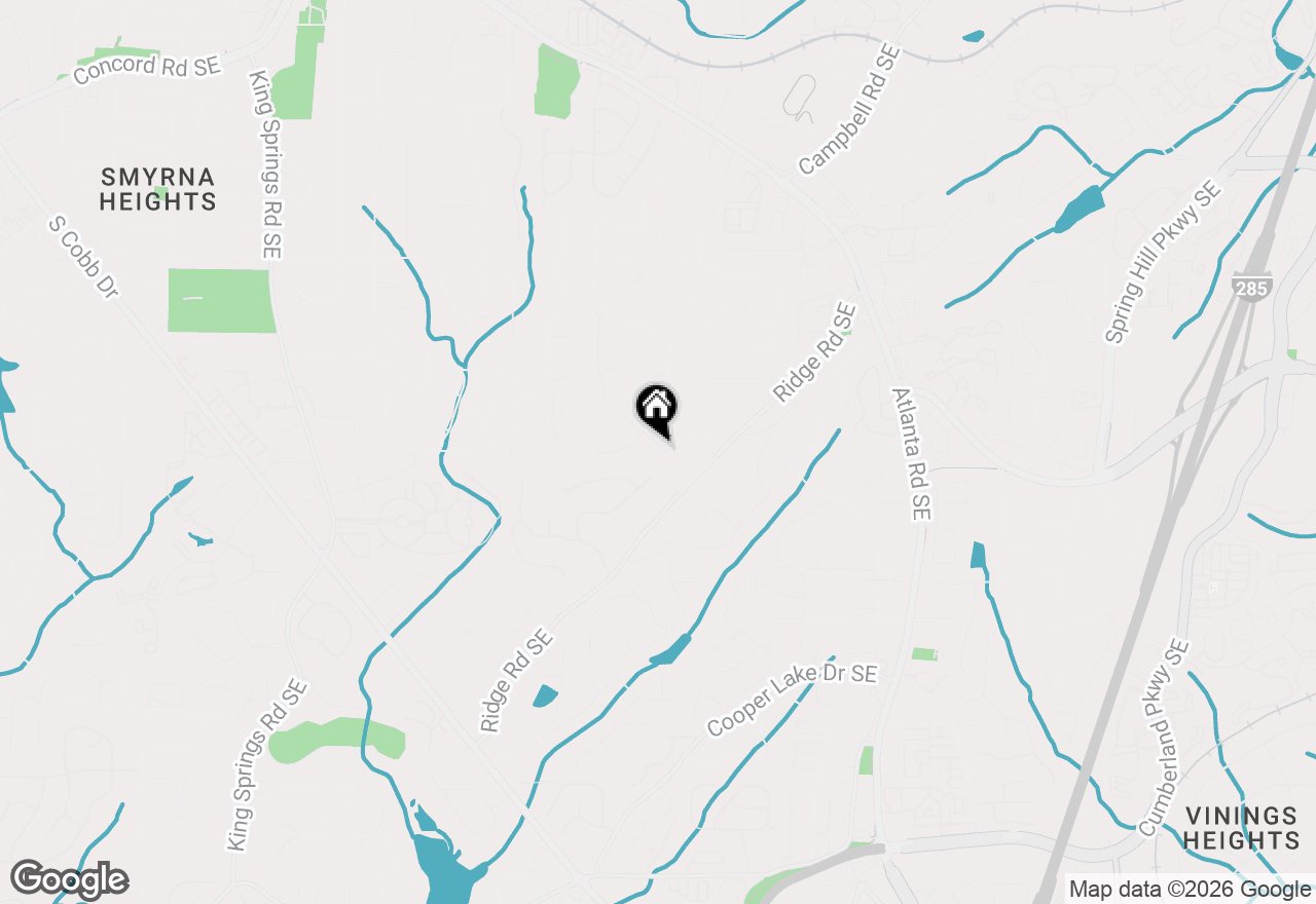 Map of 3850 Cedar Cliff Court Se, Smyrna, GA 30080