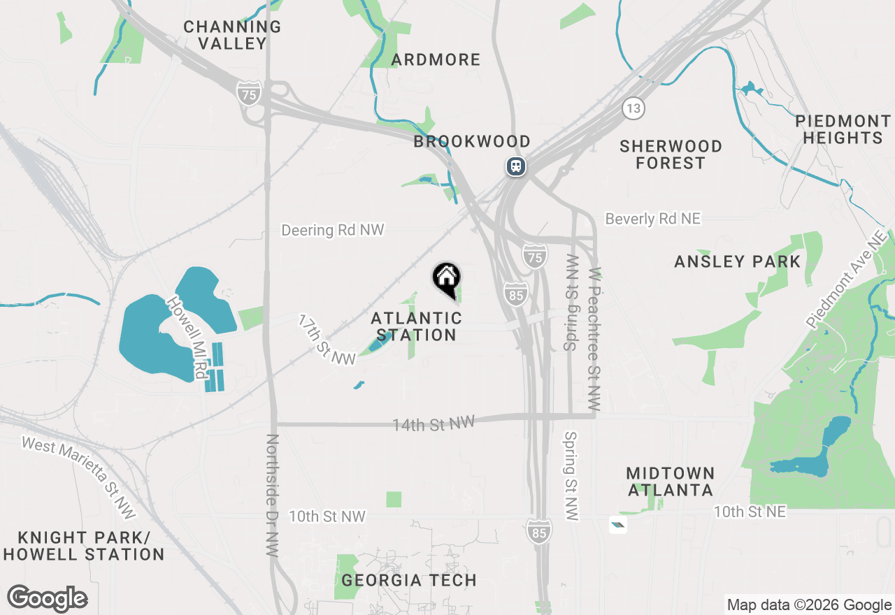 Map of 260 18th Street Nw #10309, Atlanta, GA 30363