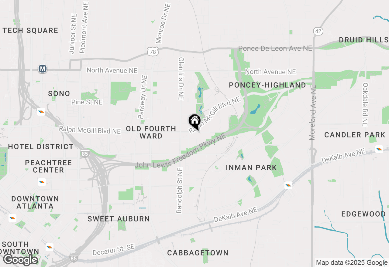 Map of 655 Willoughby Way Ne, Atlanta, GA 30312