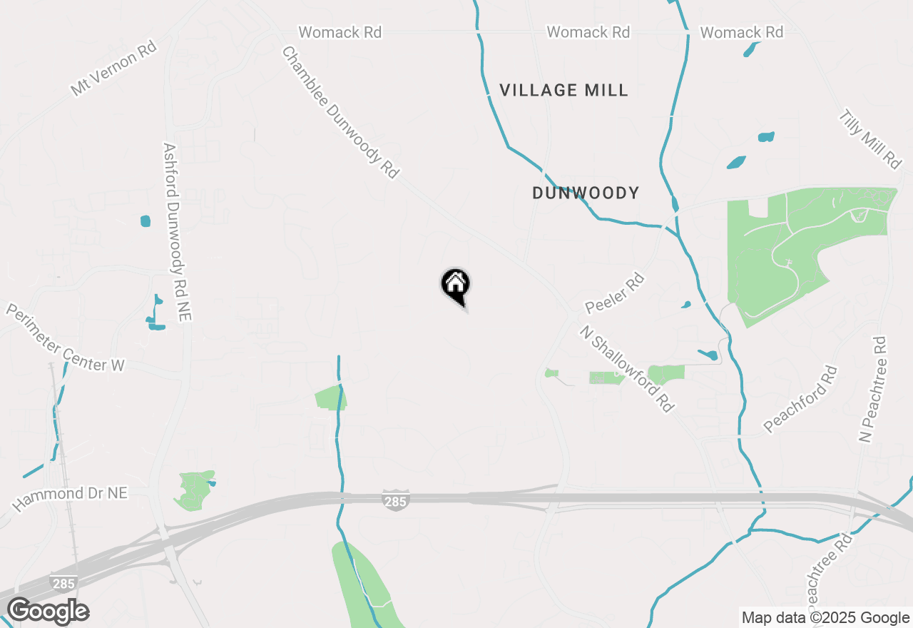 Map of 1643 North Springs Drive, Dunwoody, GA 30338