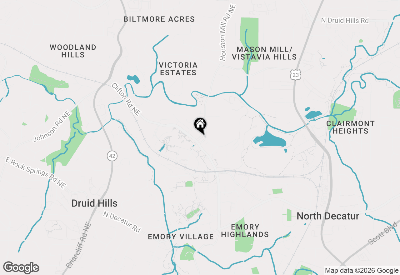 Map of 813 Clifton Heights Lane Ne, Atlanta, GA 30329