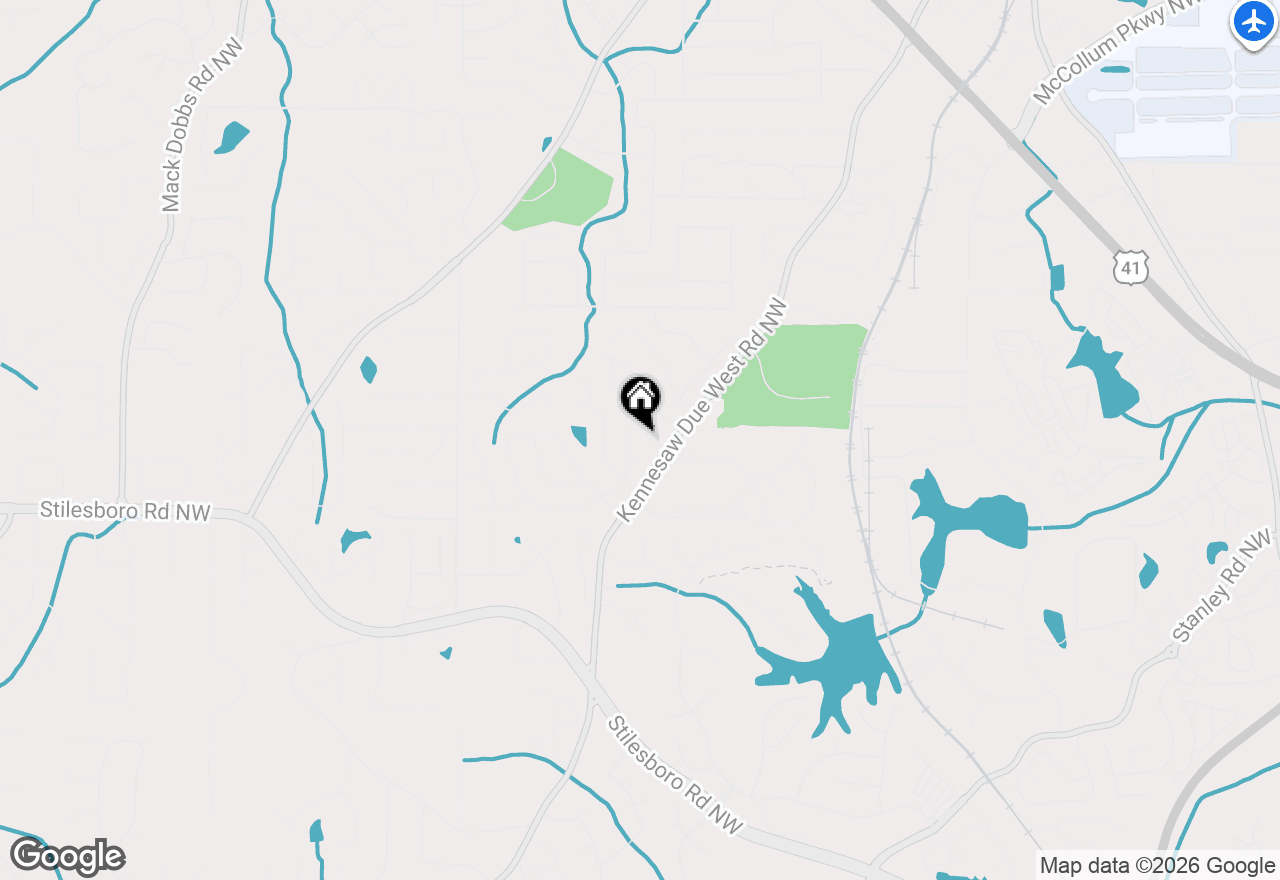 Map of 2507 Westover Way Nw, Kennesaw, GA 30152