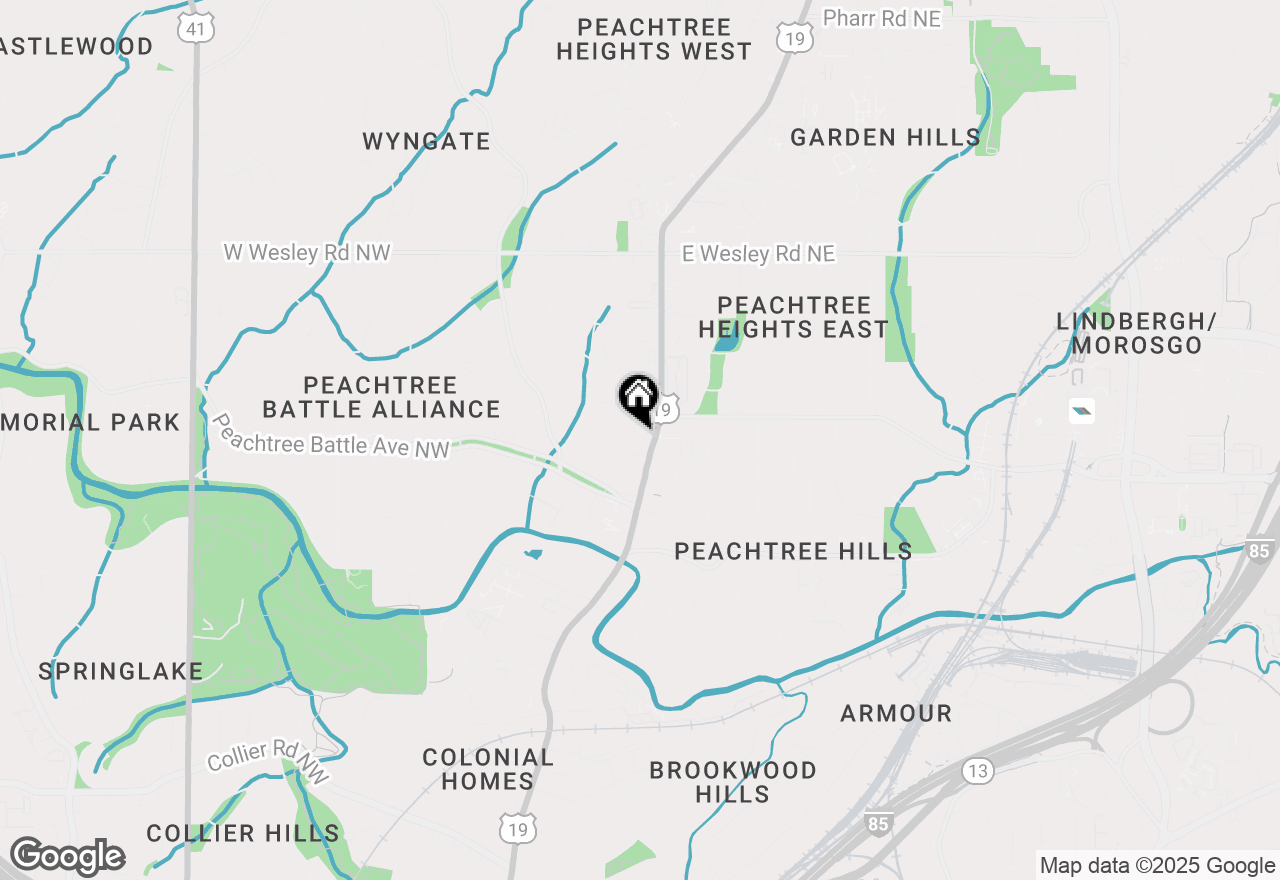 Map of 2460 Peachtree Road Nw #301, Atlanta, GA 30305