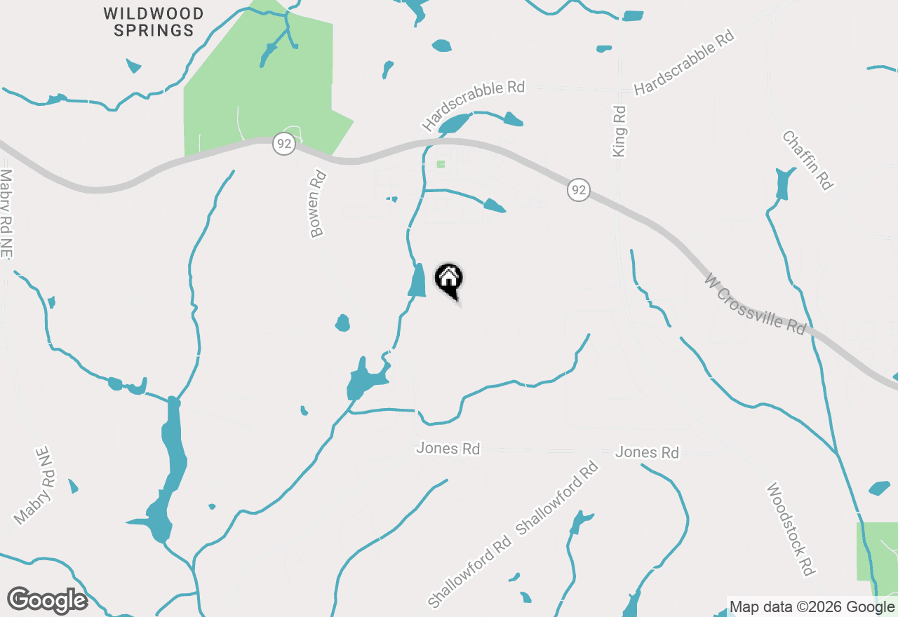 Map of 1075 Willow Bend, Roswell, GA 30075