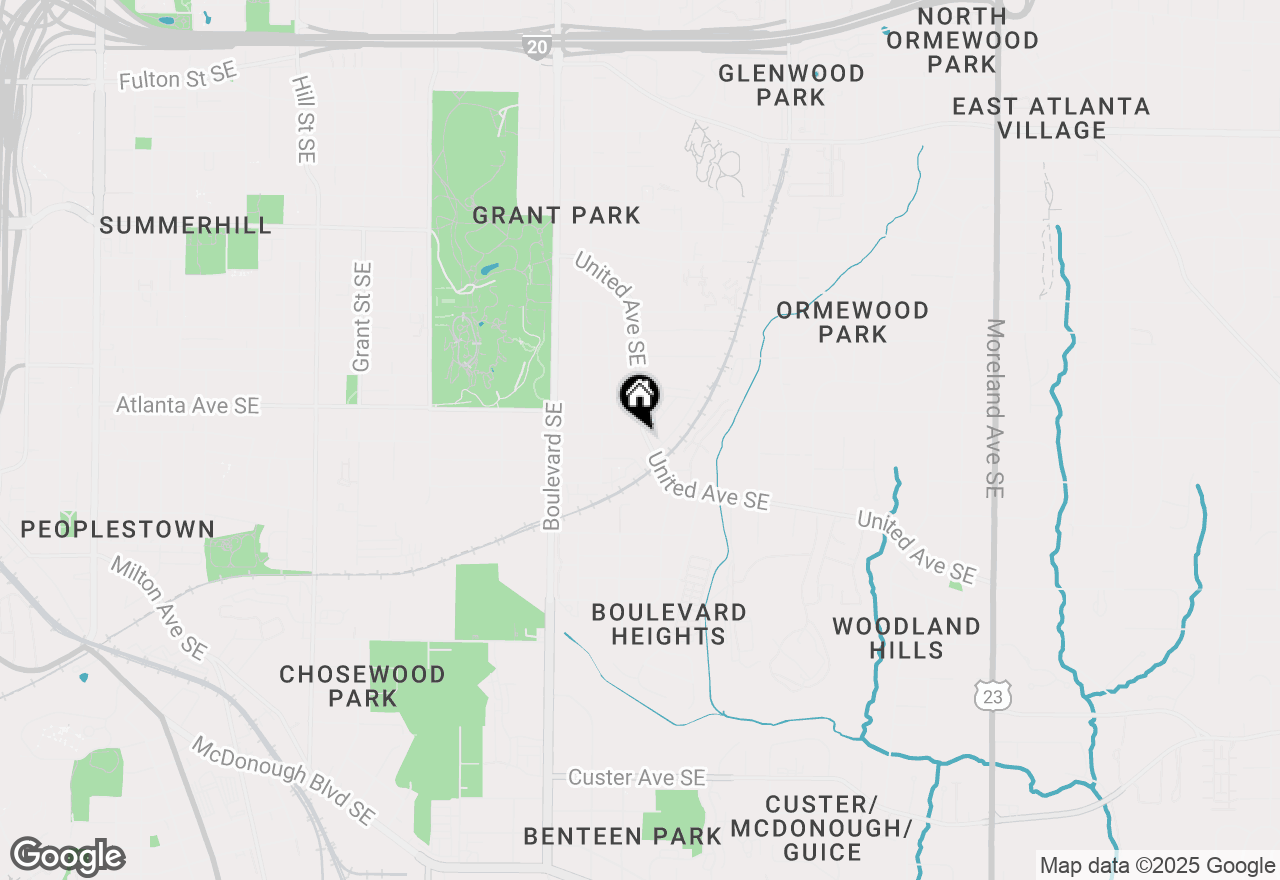 Map of 841 United Avenue Se, Atlanta, GA 30312