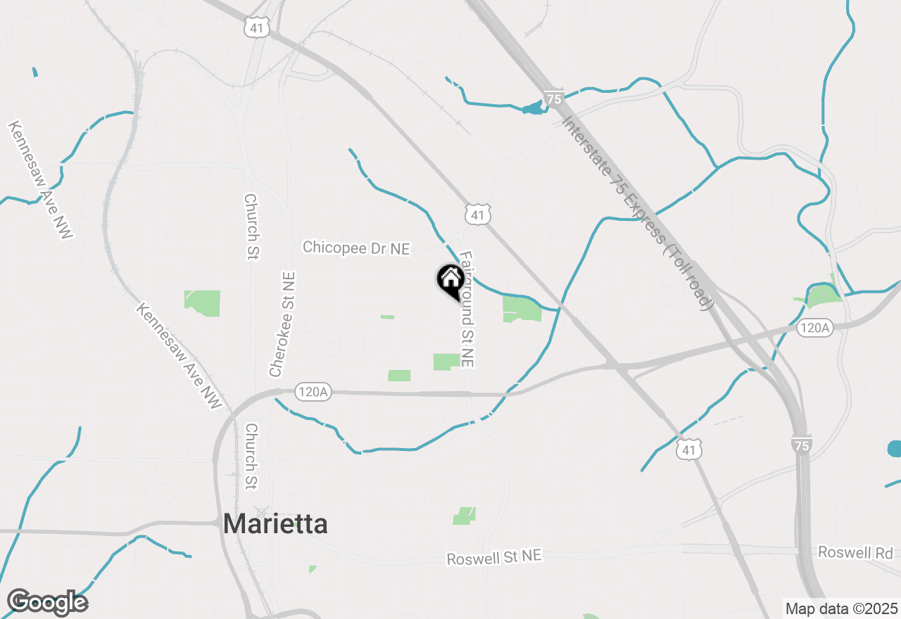 Map of 483 Hyde Drive Ne, Marietta, GA 30060