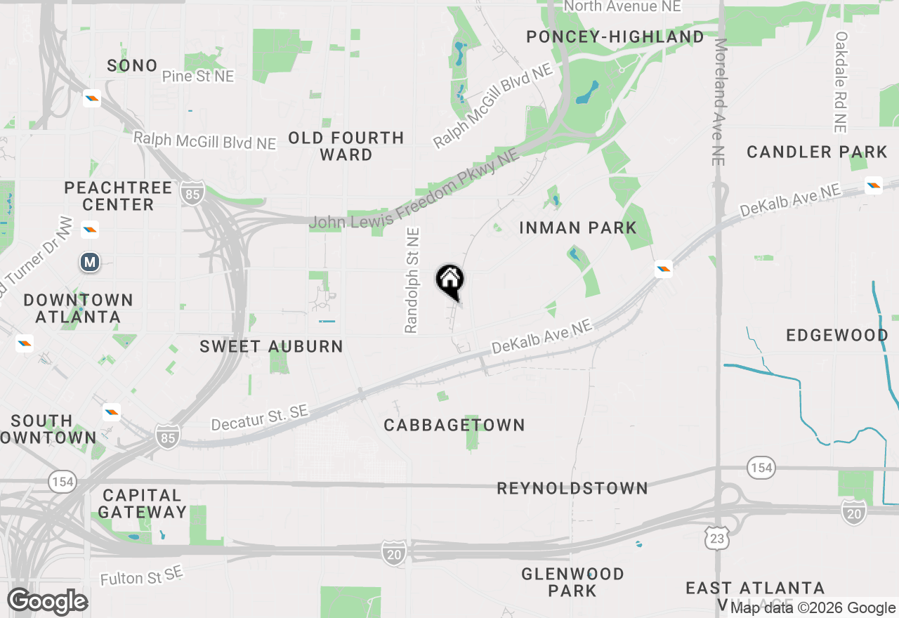 Map of 661 Auburn Avenue Ne #16, Atlanta, GA 30312