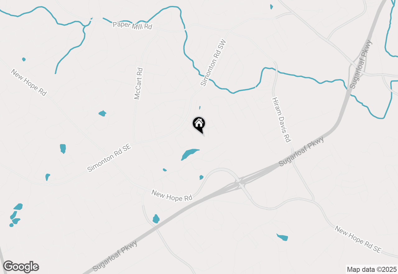 Map of 394 Simonton Oak Lane, Lawrenceville, GA 30045