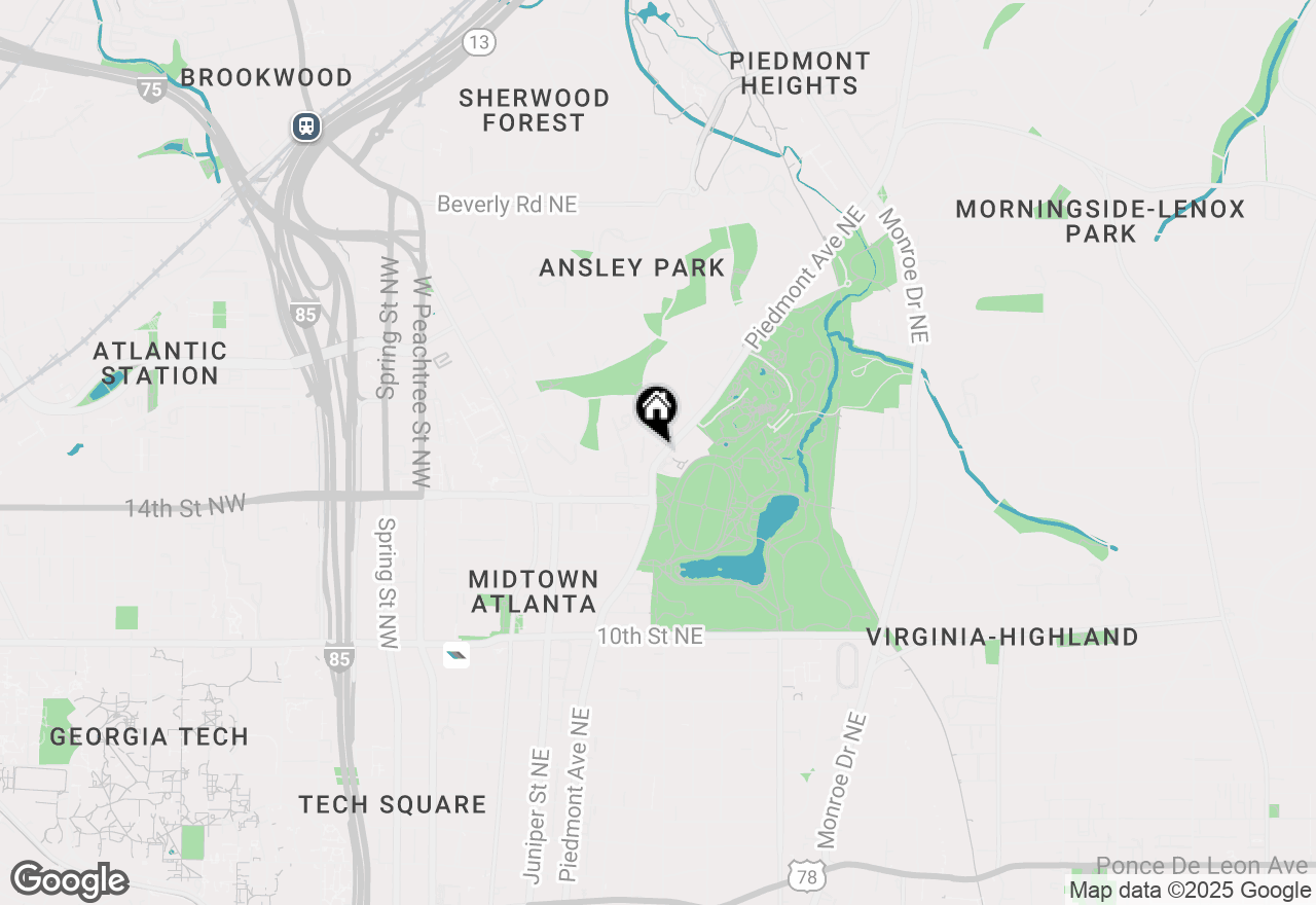 Map of 281 15th Street Ne #301, Atlanta, GA 30309