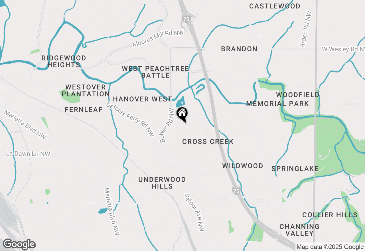 Map of 28 Glenald Way Nw, Atlanta, GA 30327