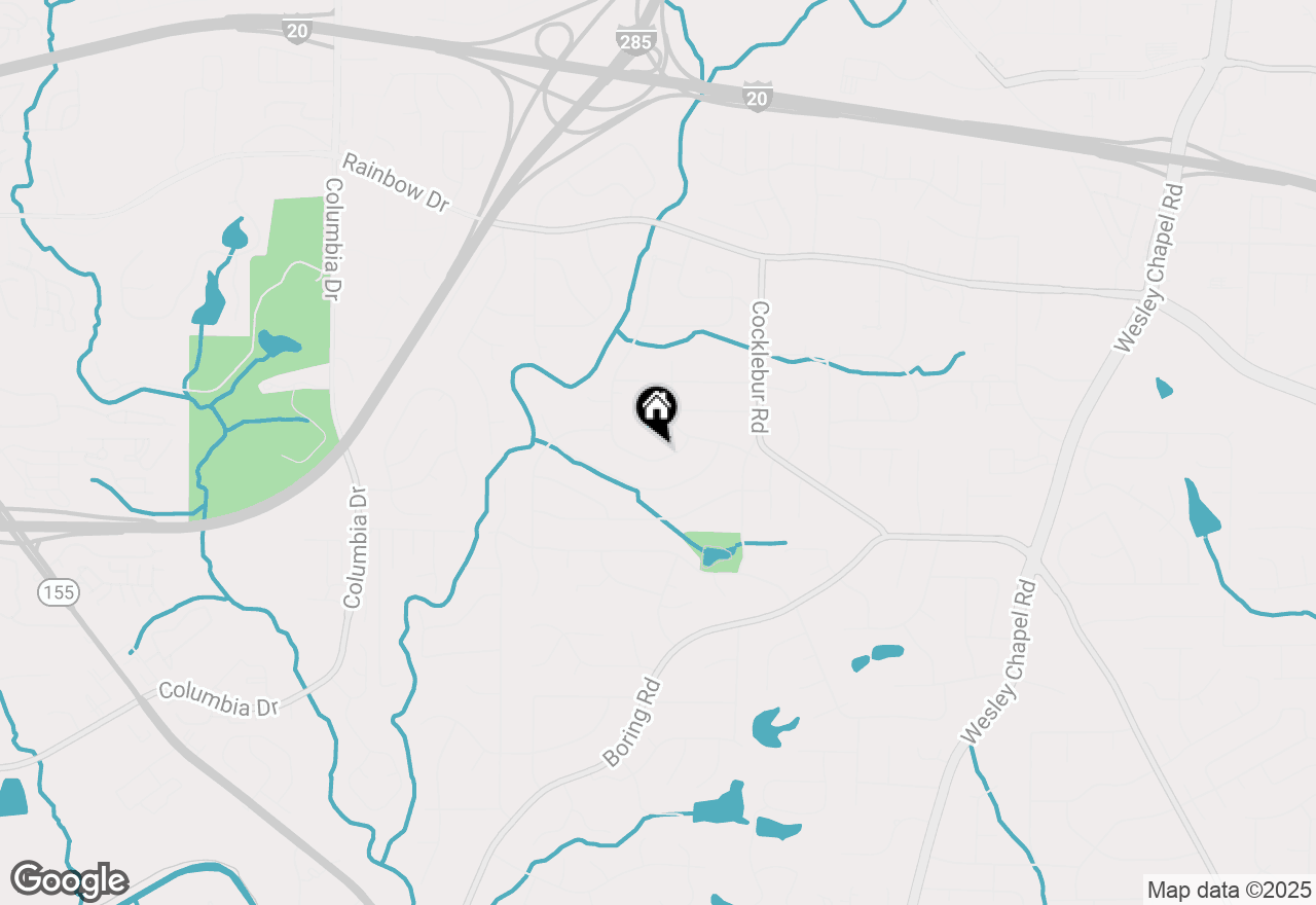 Map of 3696 Calumet Road, Decatur, GA 30034