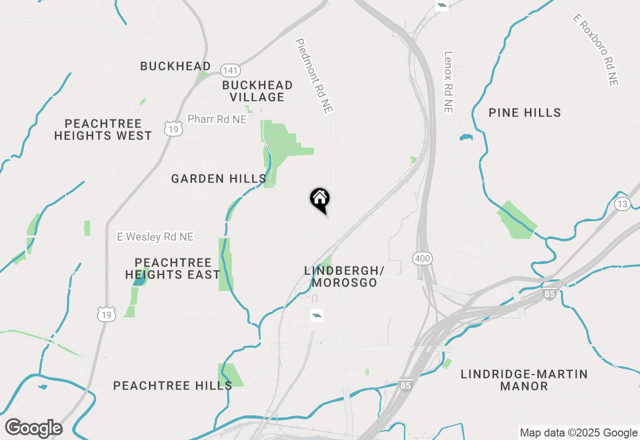 Map of 557 E Wesley Road, Atlanta, GA 30305