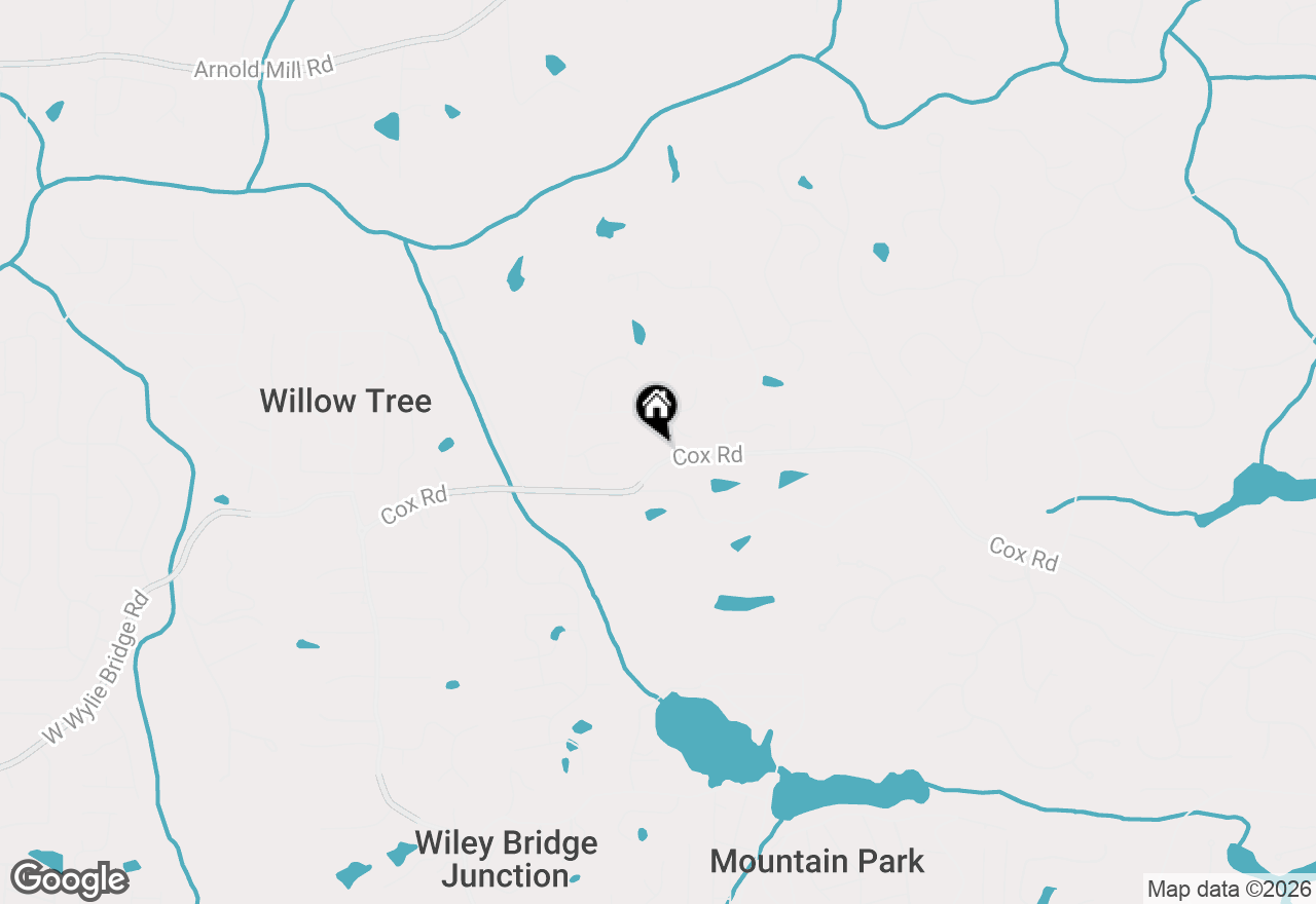 Map of 2029 Cox Road, Woodstock, GA 30188