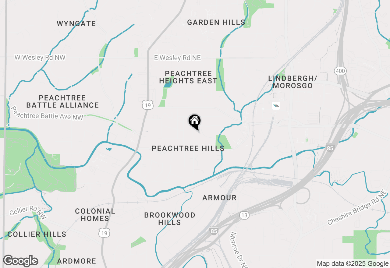 Map of 2373 Virginia Place Ne, Atlanta, GA 30305