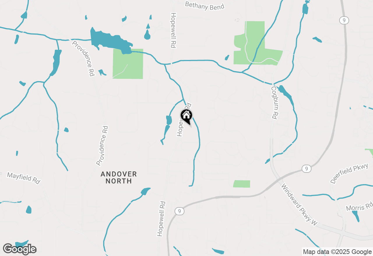 Map of 13155 Hopewell Road, Milton, GA 30004