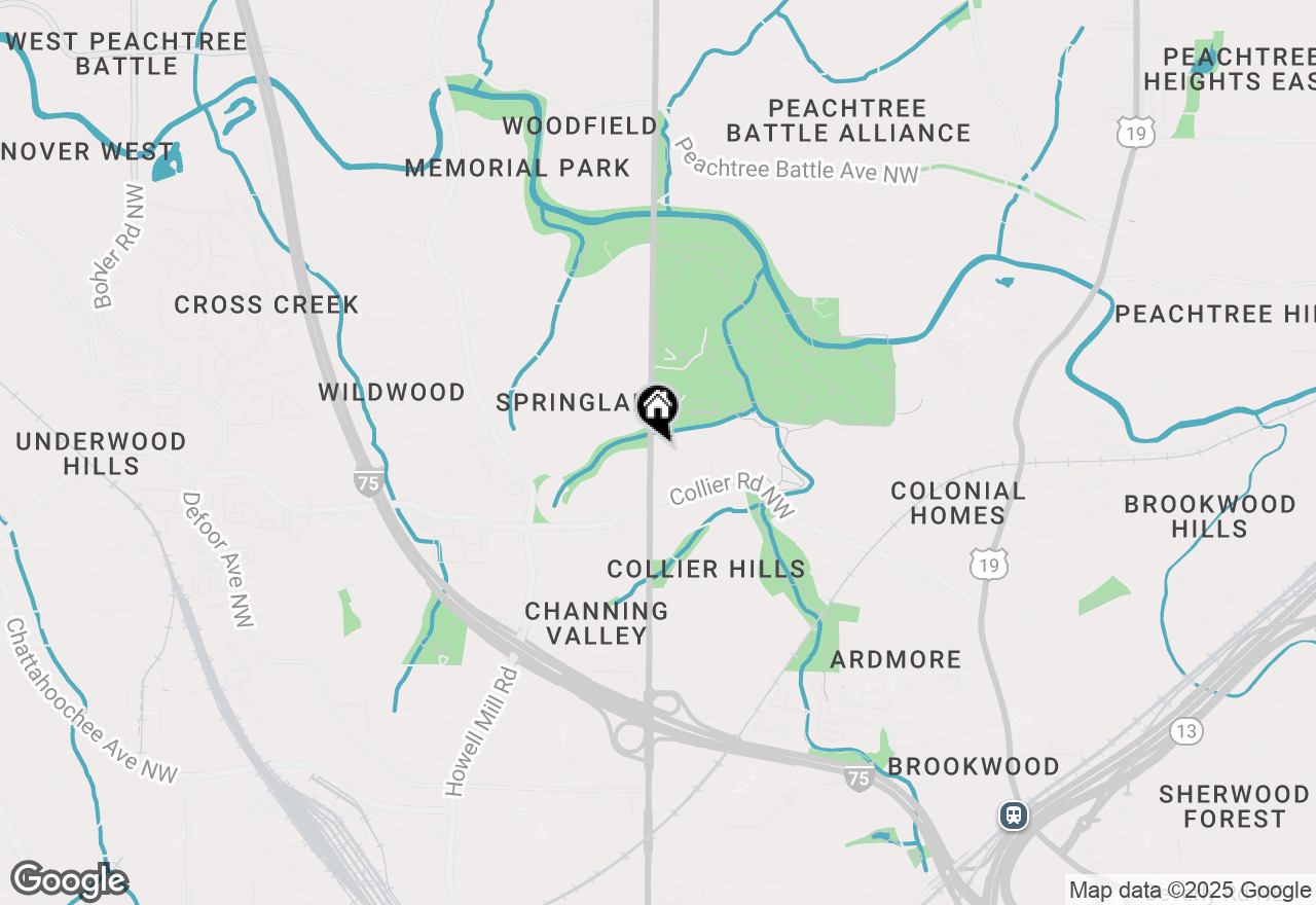 Map of 2085 Northside Drive Nw #A OR B, Atlanta, GA 30305